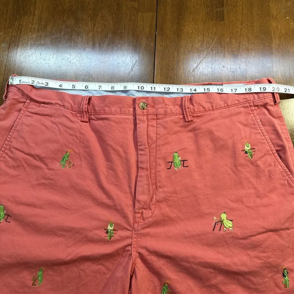 Polo‎ Ralph Lauren Chino Shorts Pink Pickleball Cricket AOP Men’s Size 40